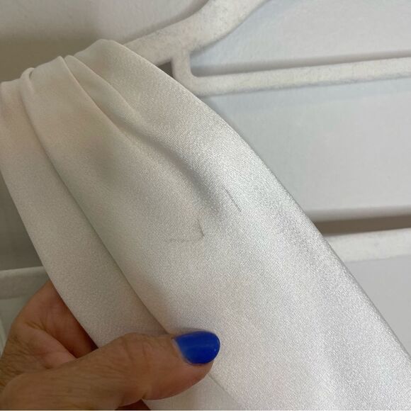 Alice + Olivia Paulette One Shoulder Satin Crepe Fitted Gown Dress NWT size 2 - Picture 5 of 10